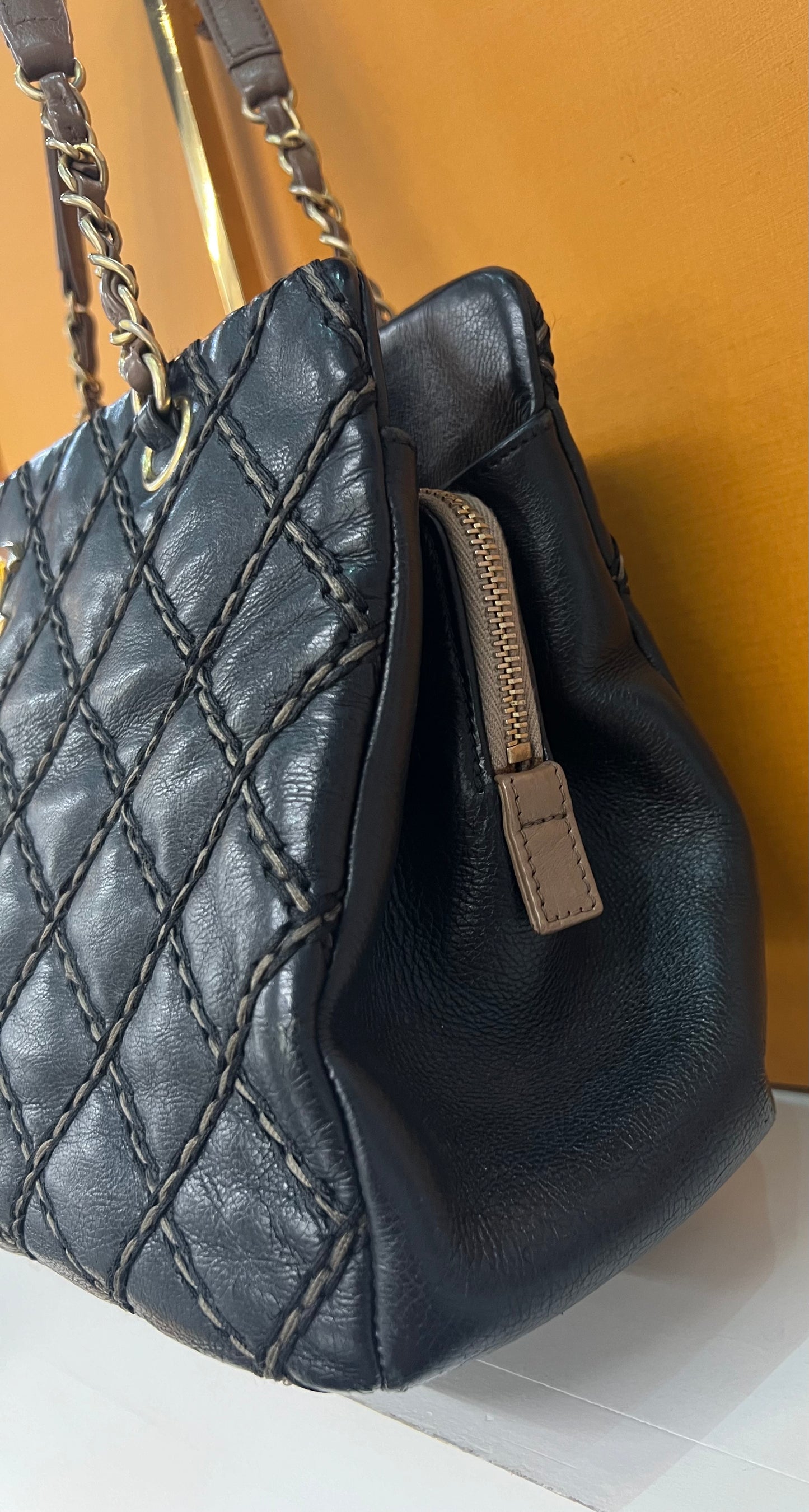 Chanel Quilted Leather Tote