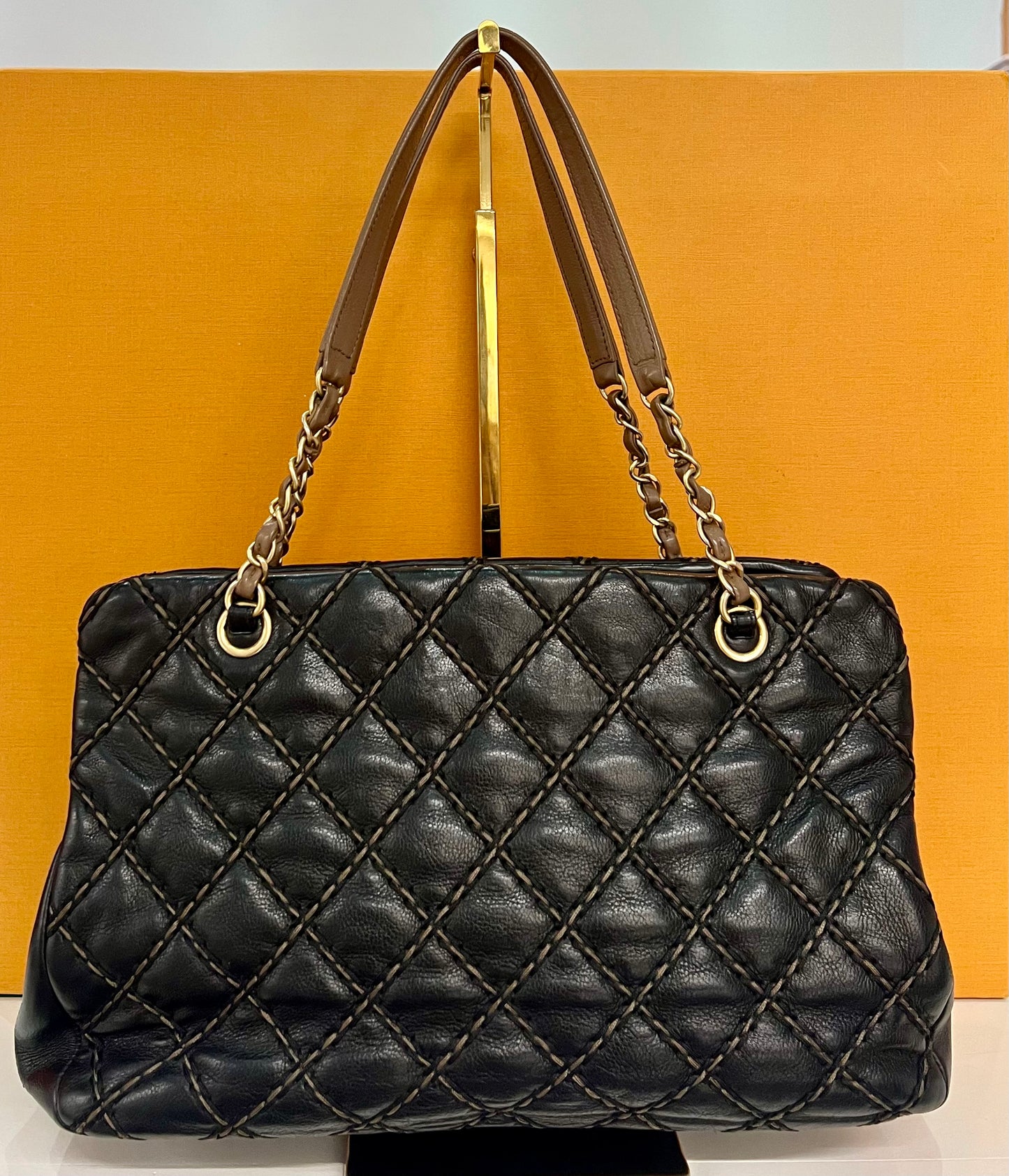 Chanel Quilted Leather Tote