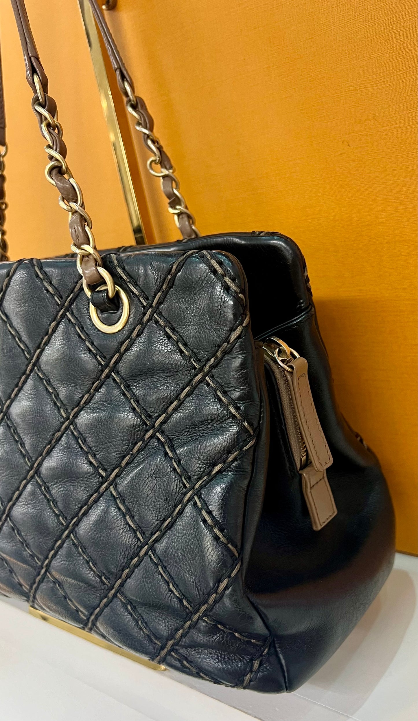 Chanel Quilted Leather Tote