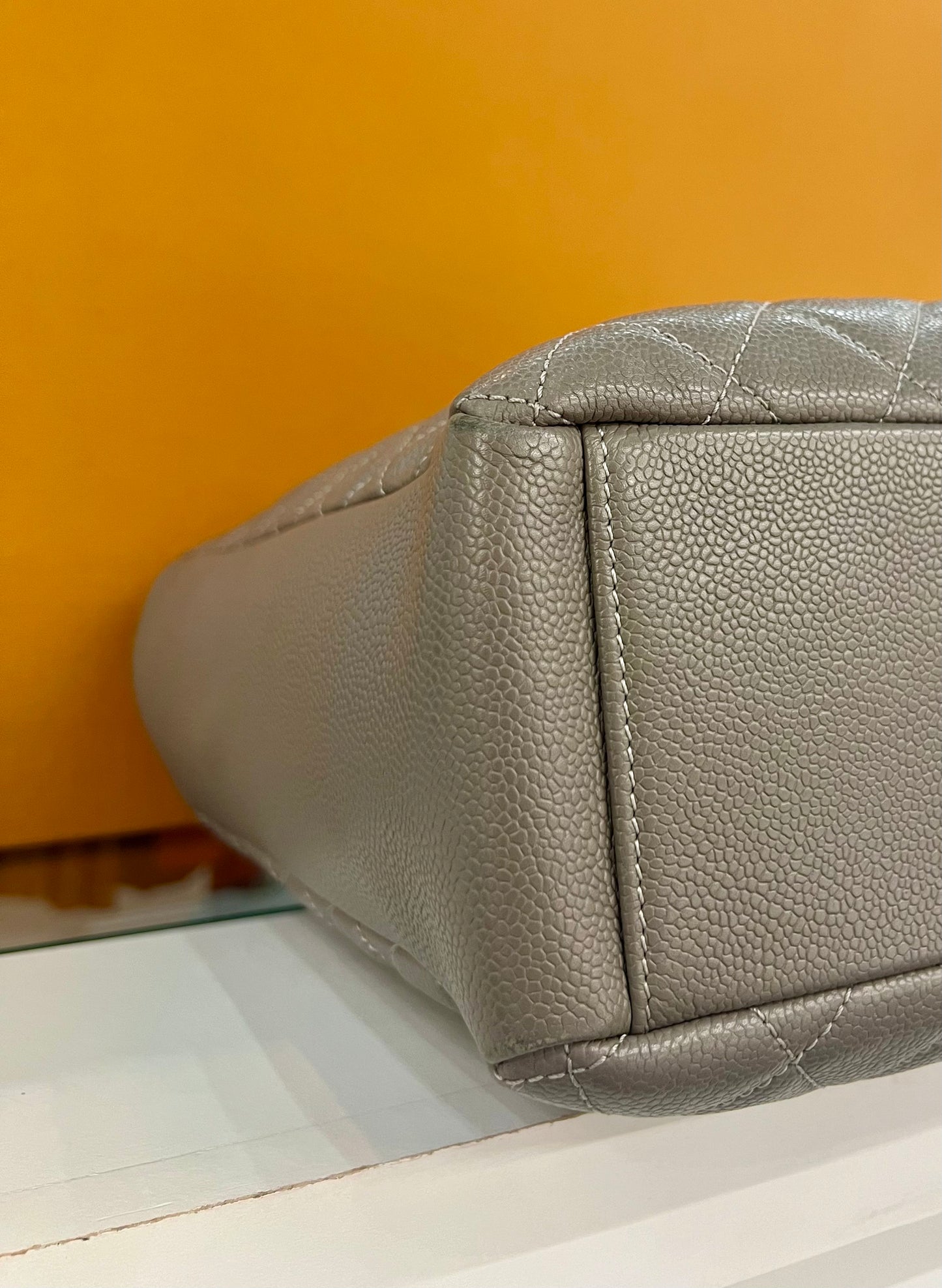 Chanel Grey Shopping Tote