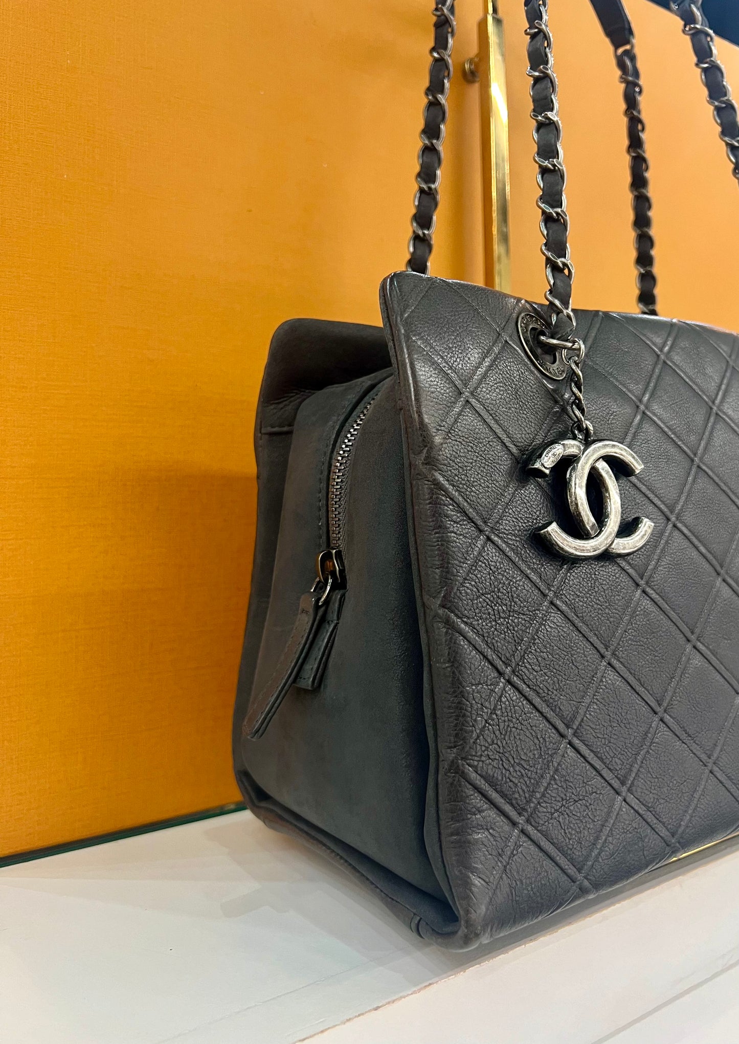 Chanel Dark Grey Tote