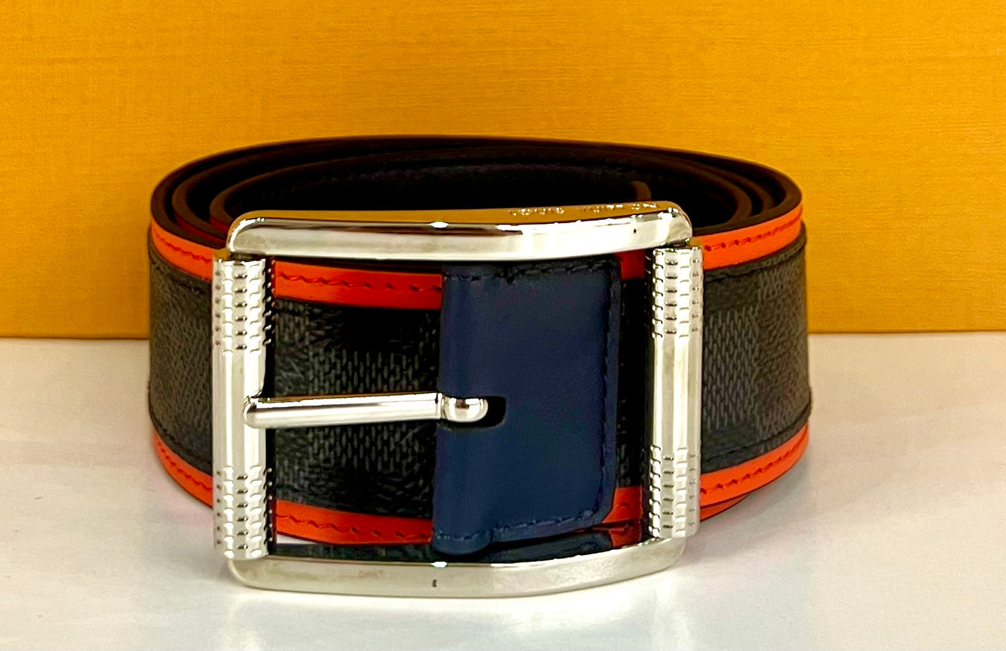 Damier Graphite Belt