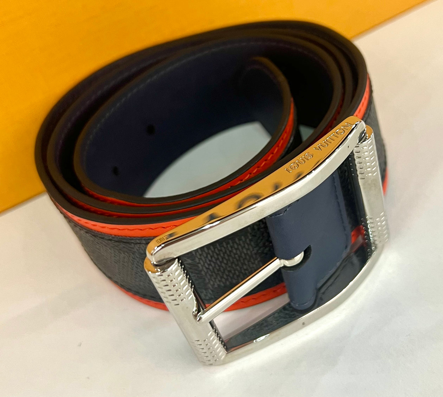 Damier Graphite Belt