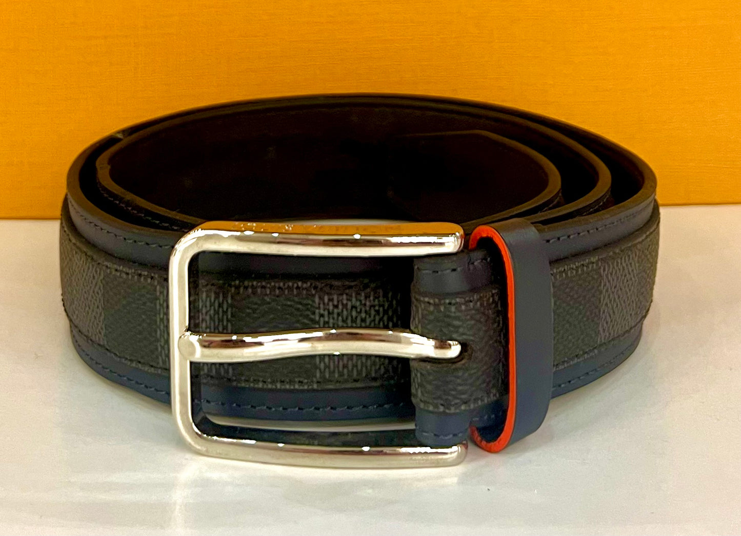 Damier Graphite Belt