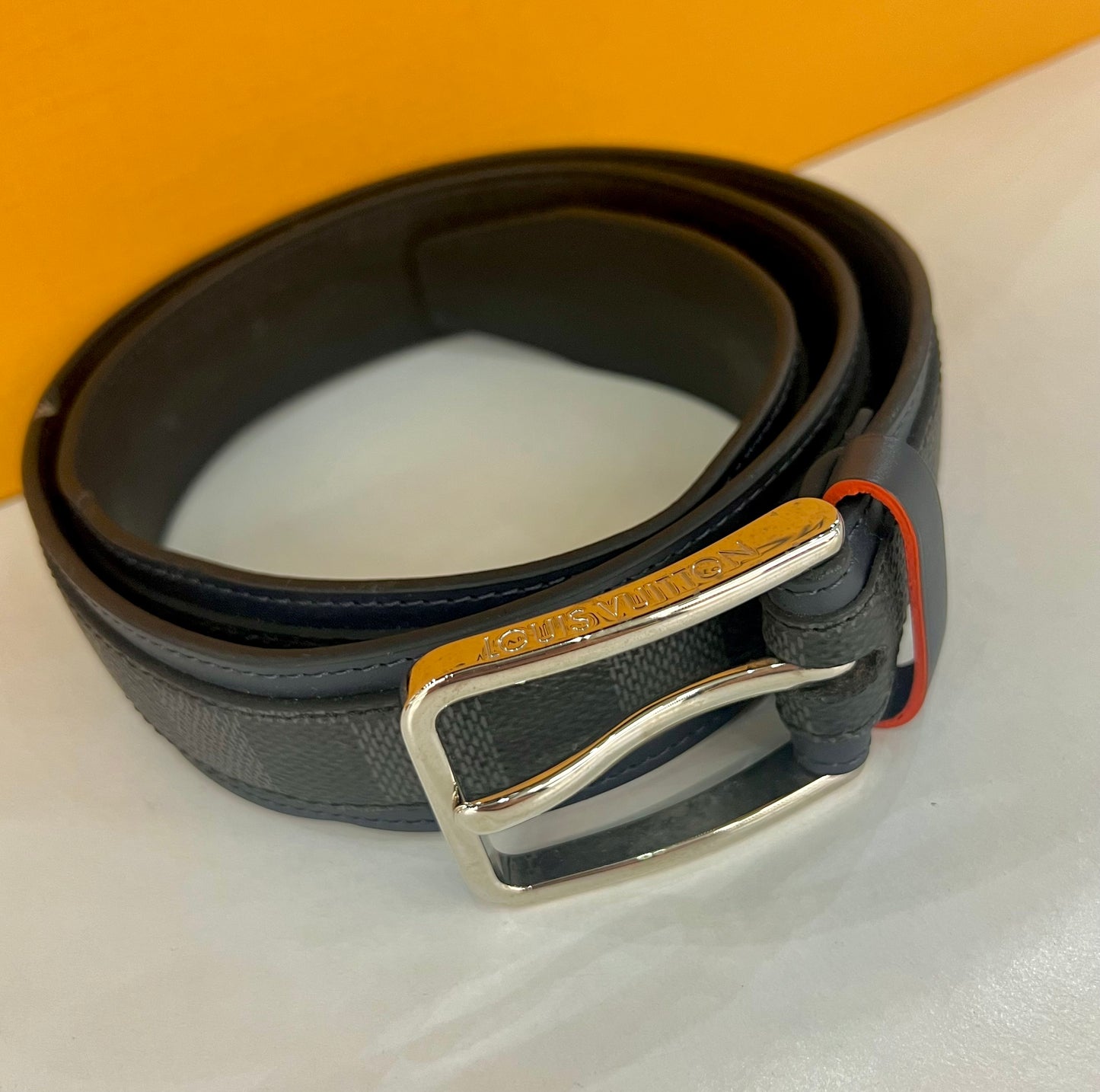 Damier Graphite Belt