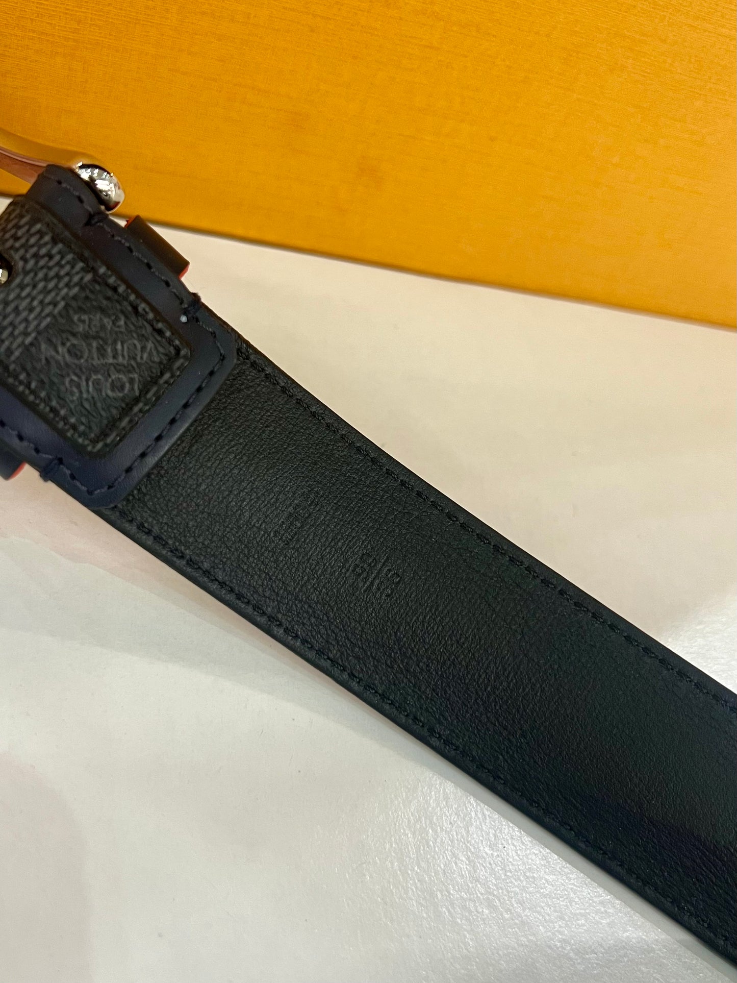 Damier Graphite Belt