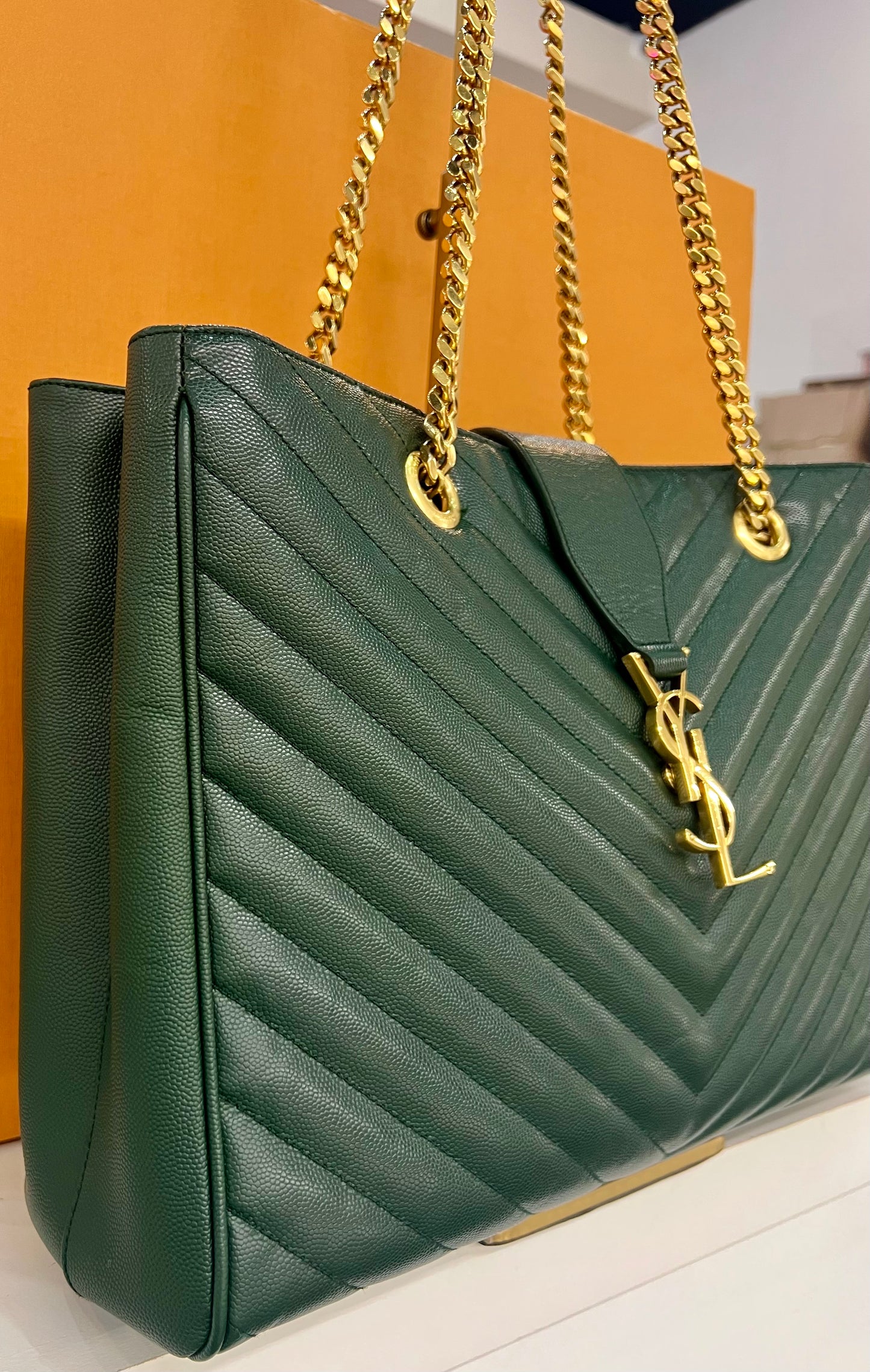 YSL Tote Green