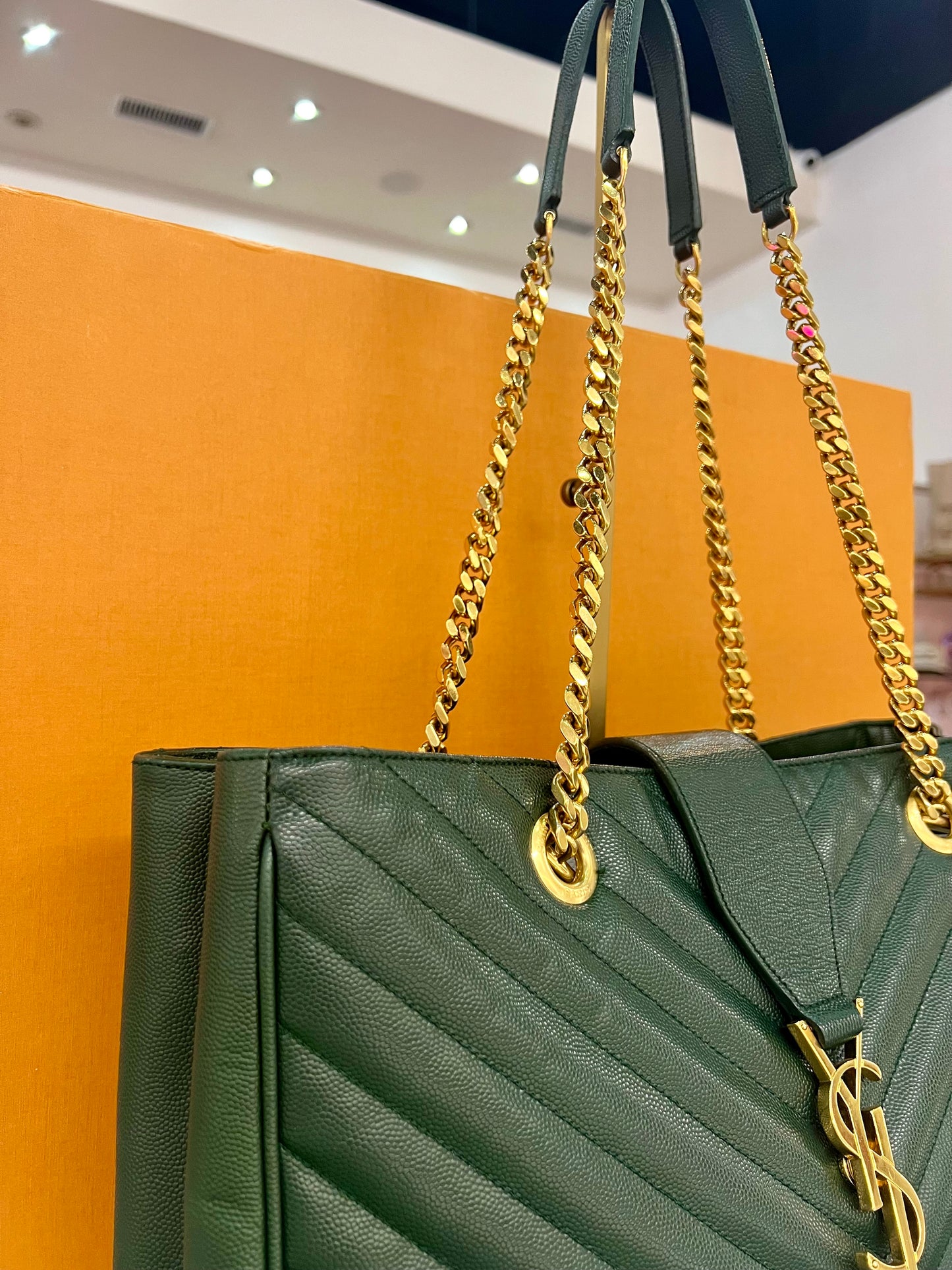 YSL Tote Green