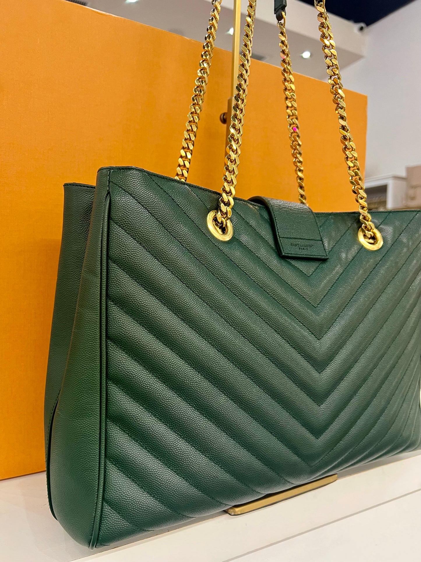 YSL Tote Green