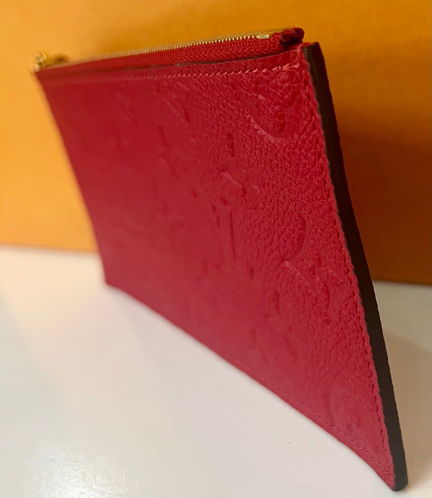 Long Zippy Pouch Red